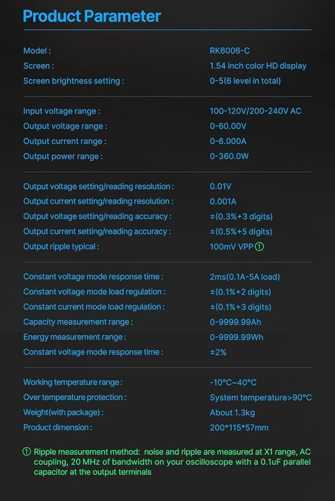 直流安定化電源 60V 6A 降圧電圧ベンチ電源(RK6006-C) Amazon | デジタル制御 RK6006-C 60V 6A 4 桁調整可能な AC から